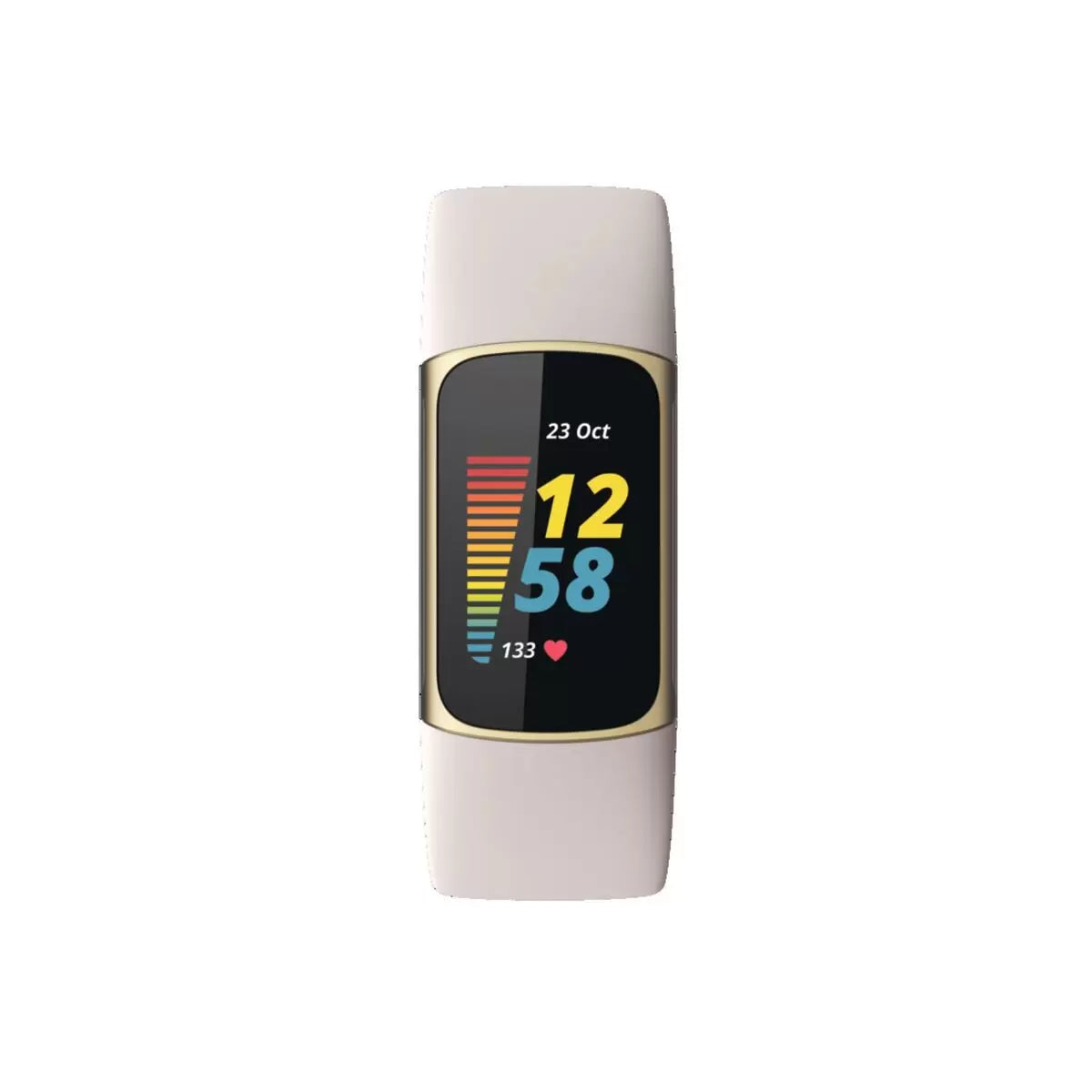 【コストコ】fitbit Charge 5 健康管理トラッカー FB421GLWT-FRCJK ルナホワイト／ソフトゴールド ステンレススチール｜常温