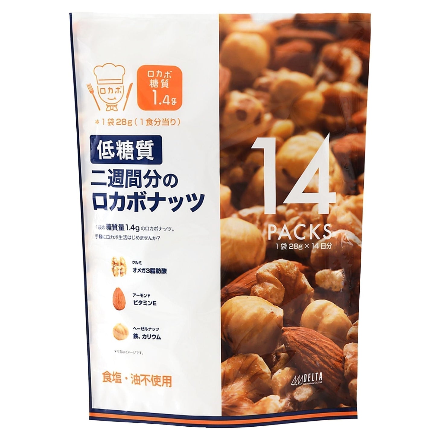【コストコ】デルタ 二週間分のロカボナッツ 28g X 14 袋｜常温