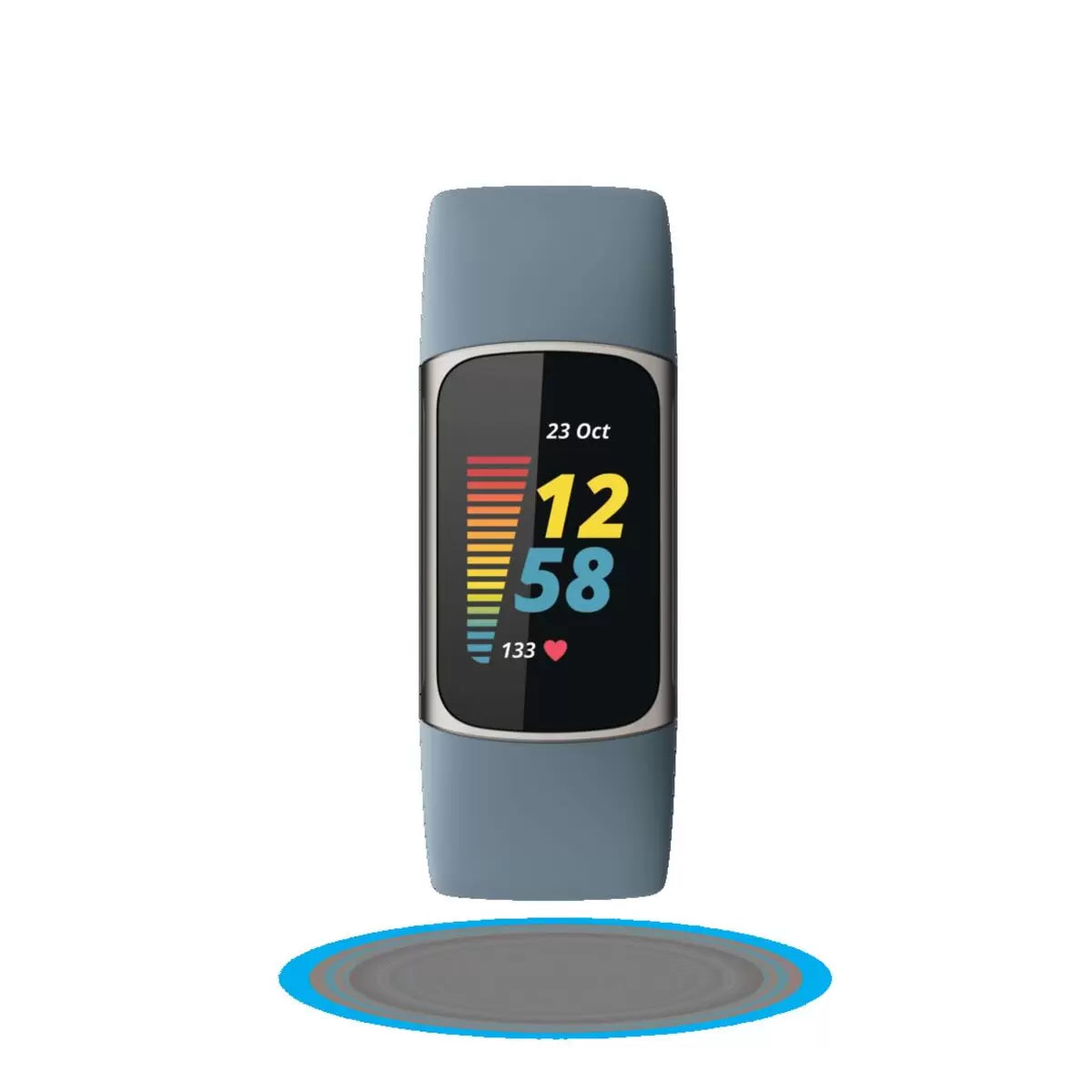 【コストコ】fitbit Charge 5 健康管理トラッカー FB421SRBU-FRCJK スチールブルー／プラチナ ステンレススチール｜常温