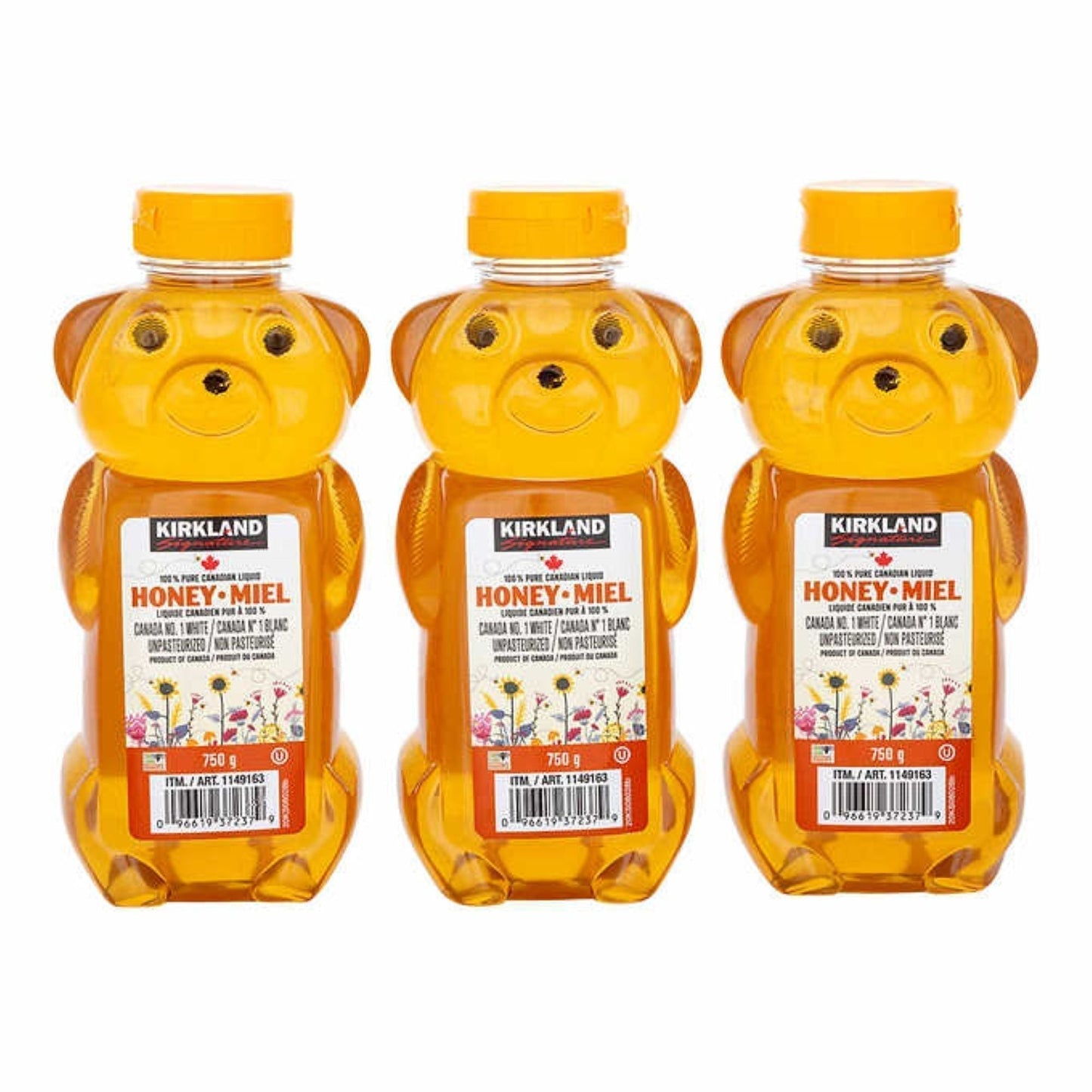 【コストコ】カークランドシグネチャー はちみつ　ベアージャグ 750g x 3本｜常温