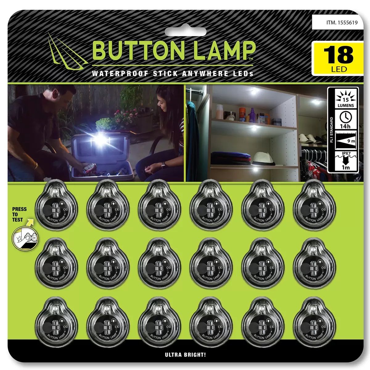 【コストコ】パンサービジョン LEDボタンランプ18個入り｜常温
