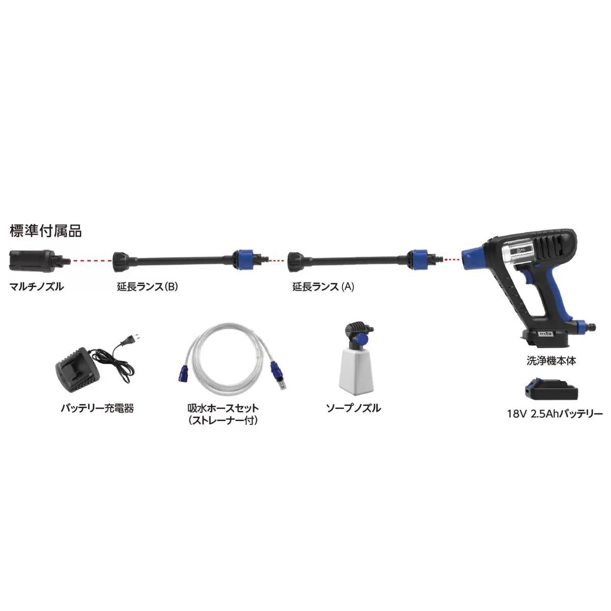 【コストコ】AR コードレス高圧洗浄機 18V BC250｜常温