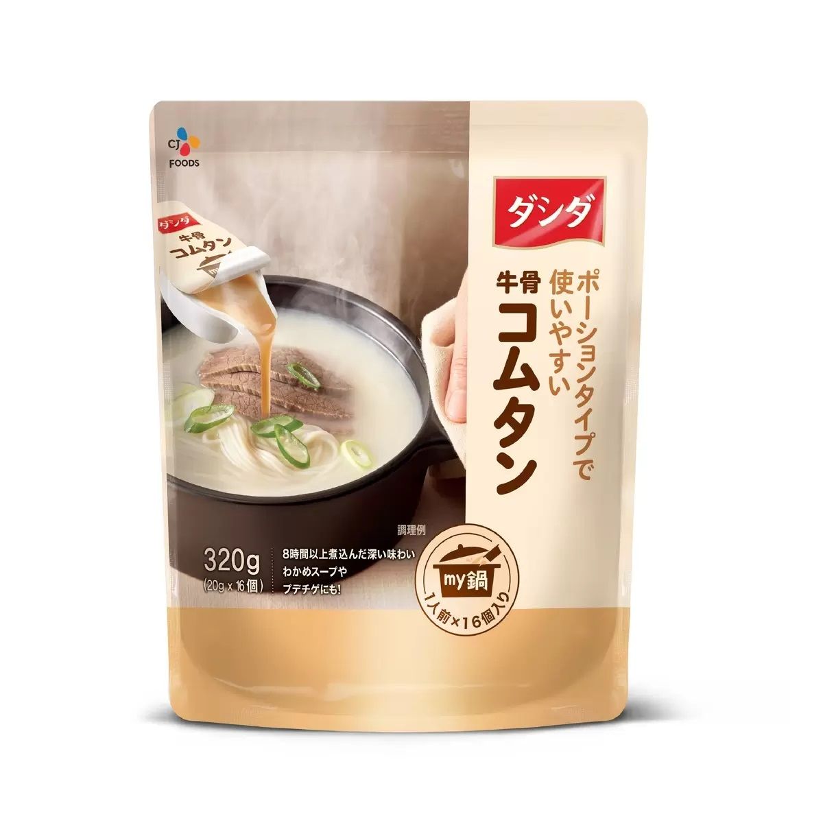 【コストコ】CJ 牛骨コムタンスープ 320g (1人前ポーションタイプ20g x 16個入り）｜常温