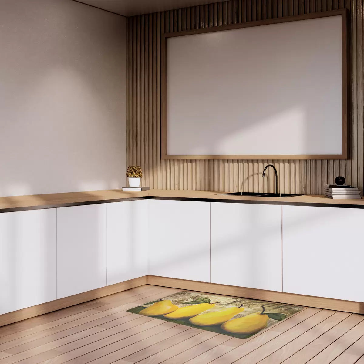 【コストコ】スプリームクラウド キッチンマット 50x99x1.5cm 梨｜常温